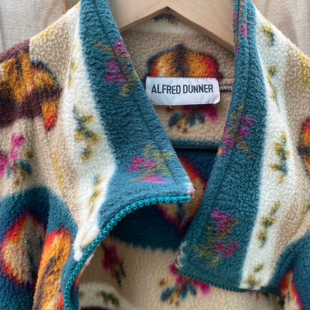 Alfred Dunner Multicolor Fleece Jacket